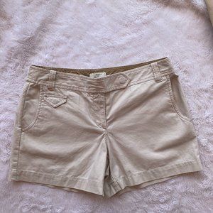Ann Taylor Loft Cotton Shorts.  Size 4.  Tan Color